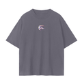 Big Back Logo Tee: White on Charcoal